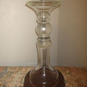 Southern Living at Home Chelsea Candlestick Clear Glass 11" Pillar Taper